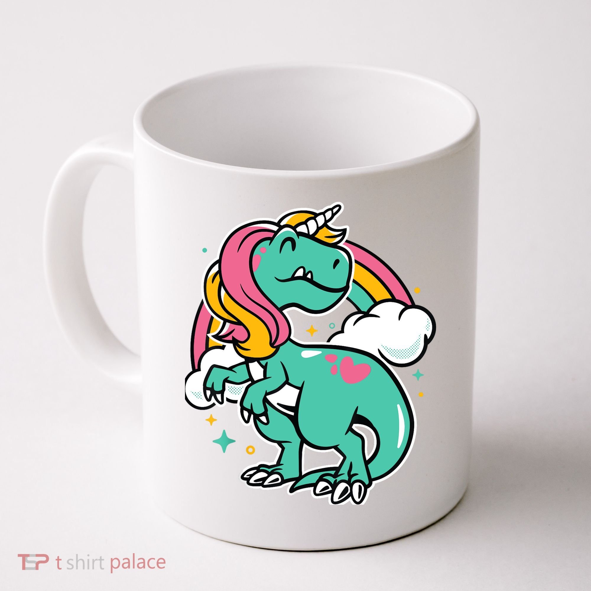 Majestic Unicornasaurus T Rex Unicorn Boy Girl Dinosaur Coffee Mug