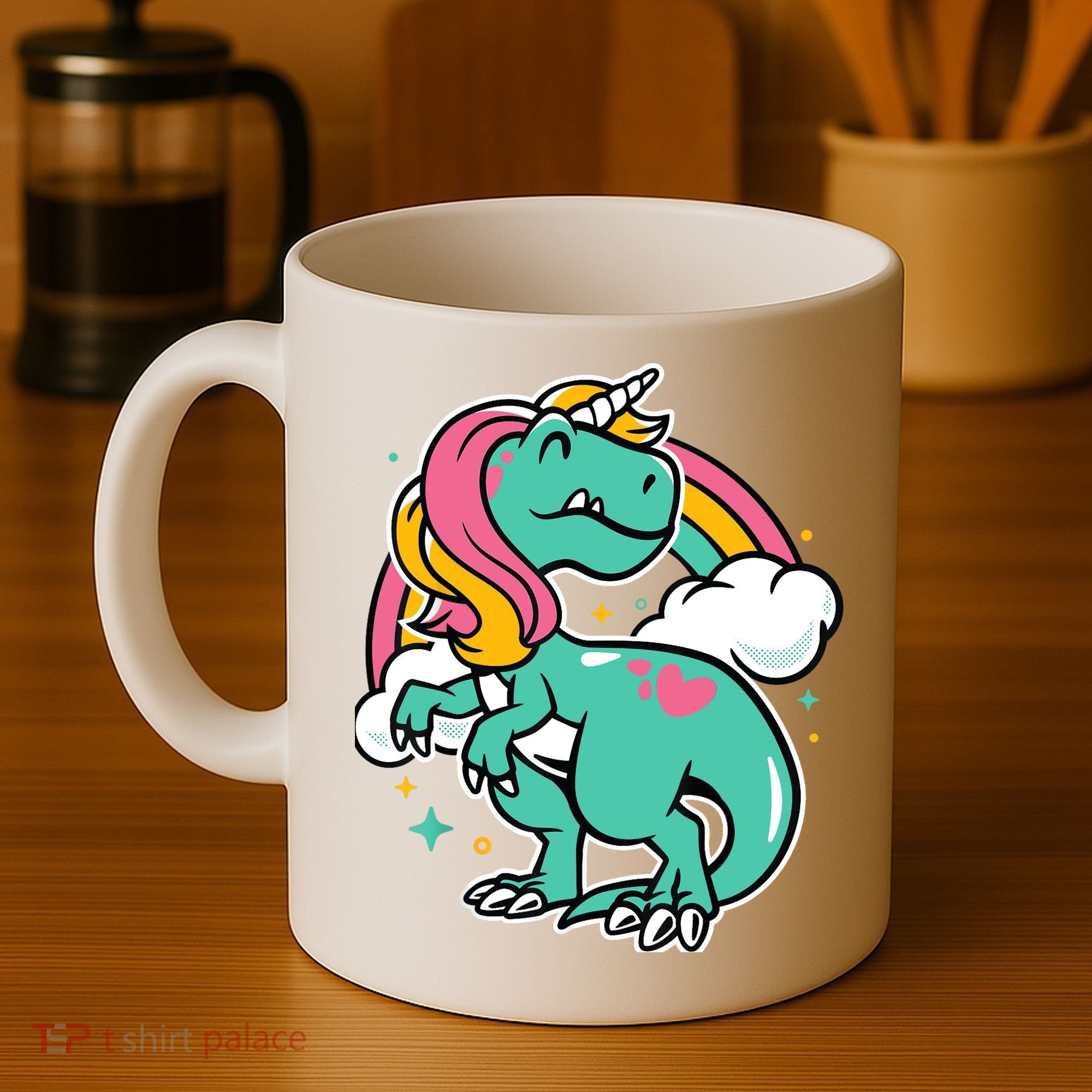 Majestic Unicornasaurus T Rex Unicorn Boy Girl Dinosaur Coffee Mug