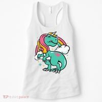 Majestic Unicornasaurus T Rex Unicorn Boy Girl Dinosaur Women's Tank Top thumb 0