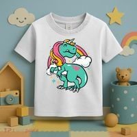 Majestic Unicornasaurus T Rex Unicorn Boy Girl Dinosaur Toddler T-Shirt thumb 3