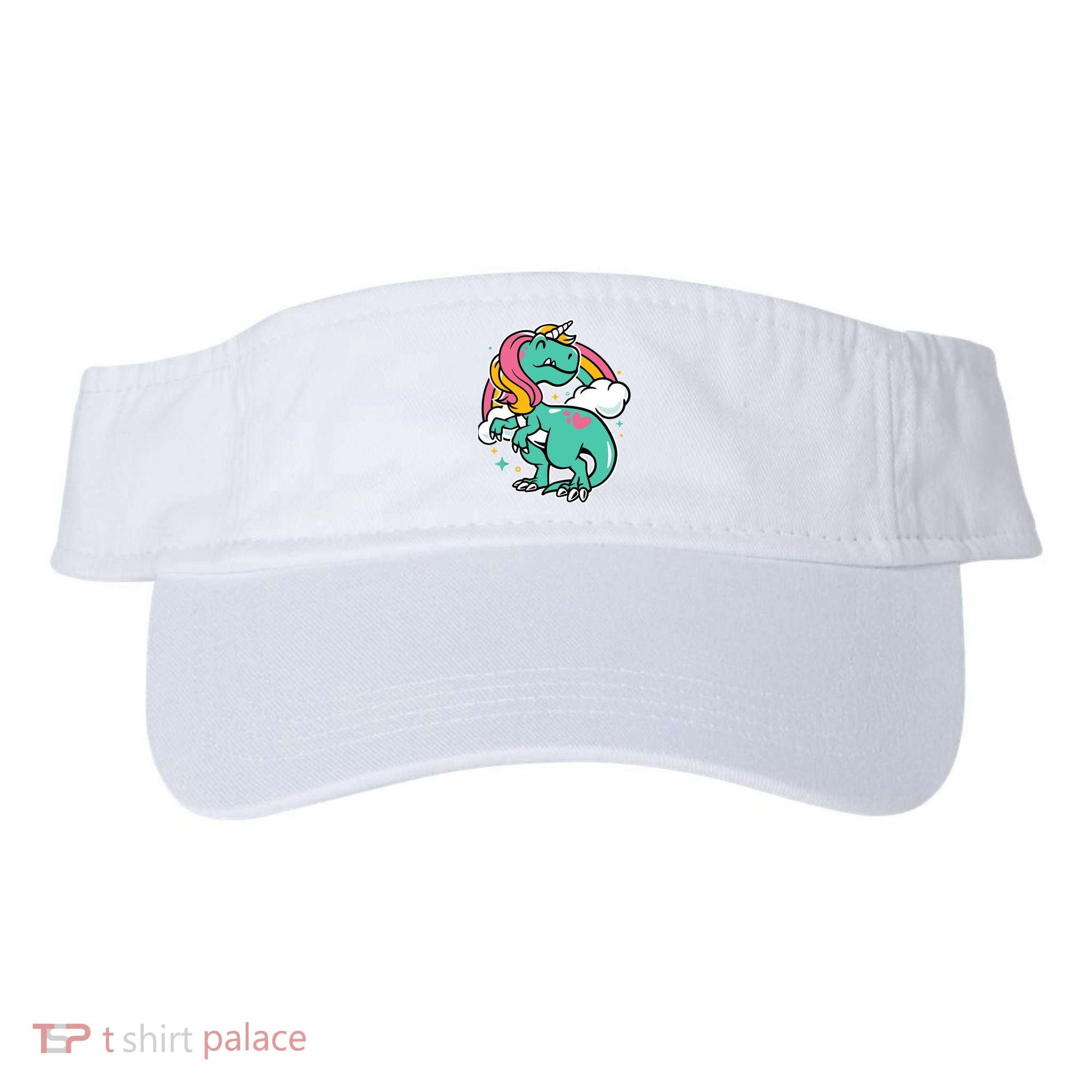 Majestic Unicornasaurus T Rex Unicorn Boy Girl Dinosaur Visor