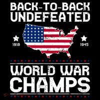 Men Undefeated Two Time World War Champs 4th Of July Patriotic Coffee Mug thumb 5