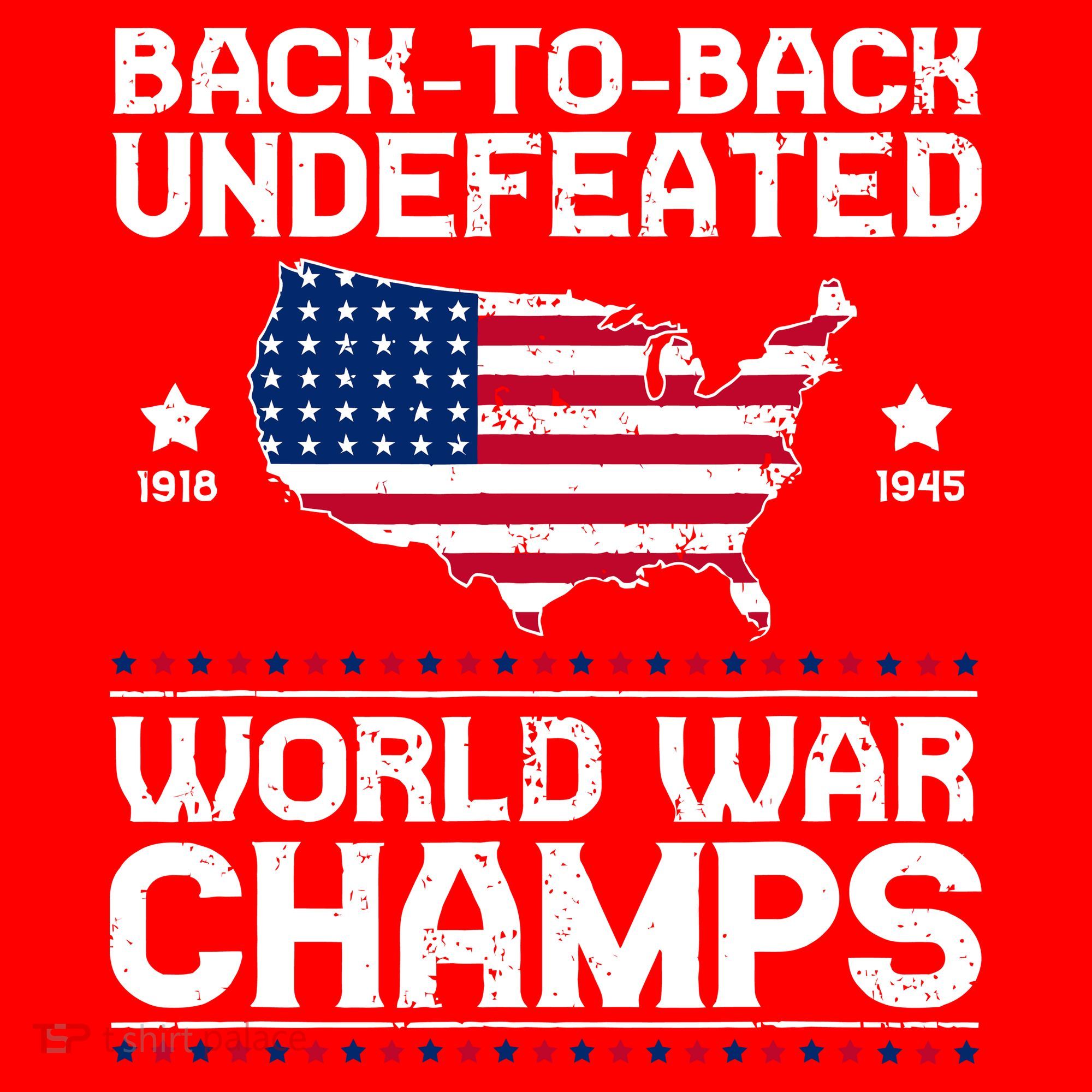 Men Undefeated Two Time World War Champs 4th Of July Patriotic Santa Hat