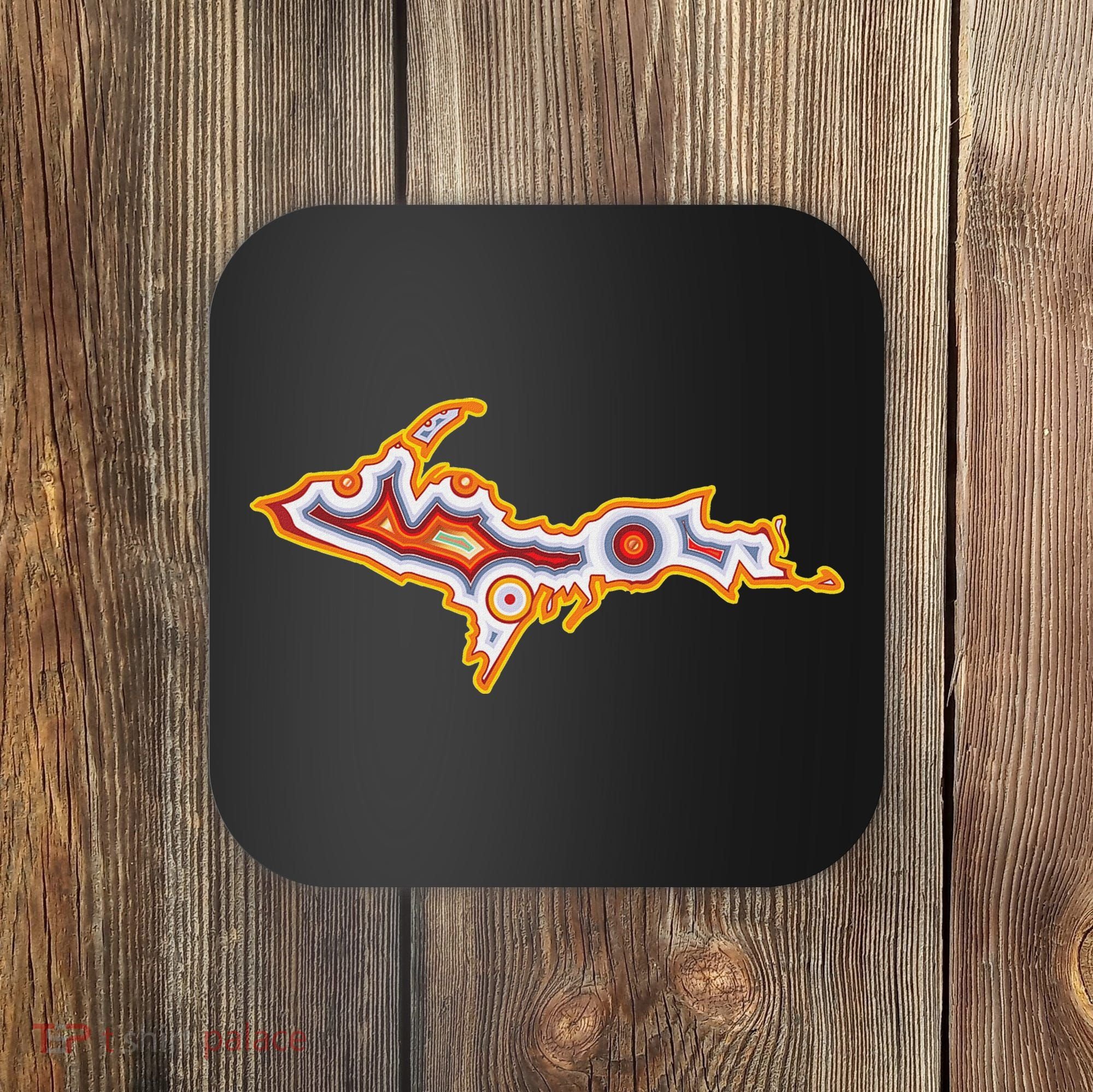 Michigan U.P. Upper Peninsula Agate Collector Coaster