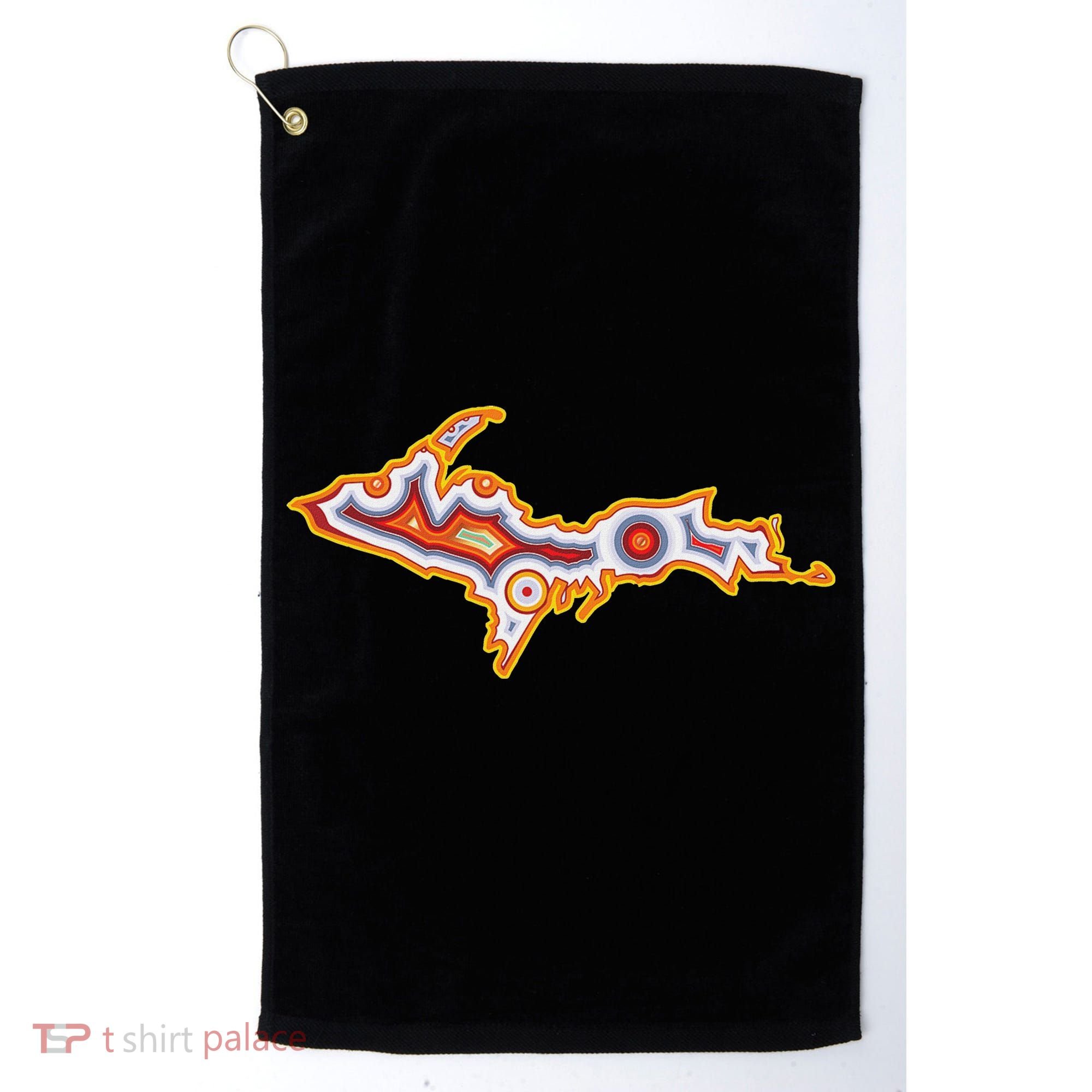 Michigan U.P. Upper Peninsula Agate Collector Golf Towel