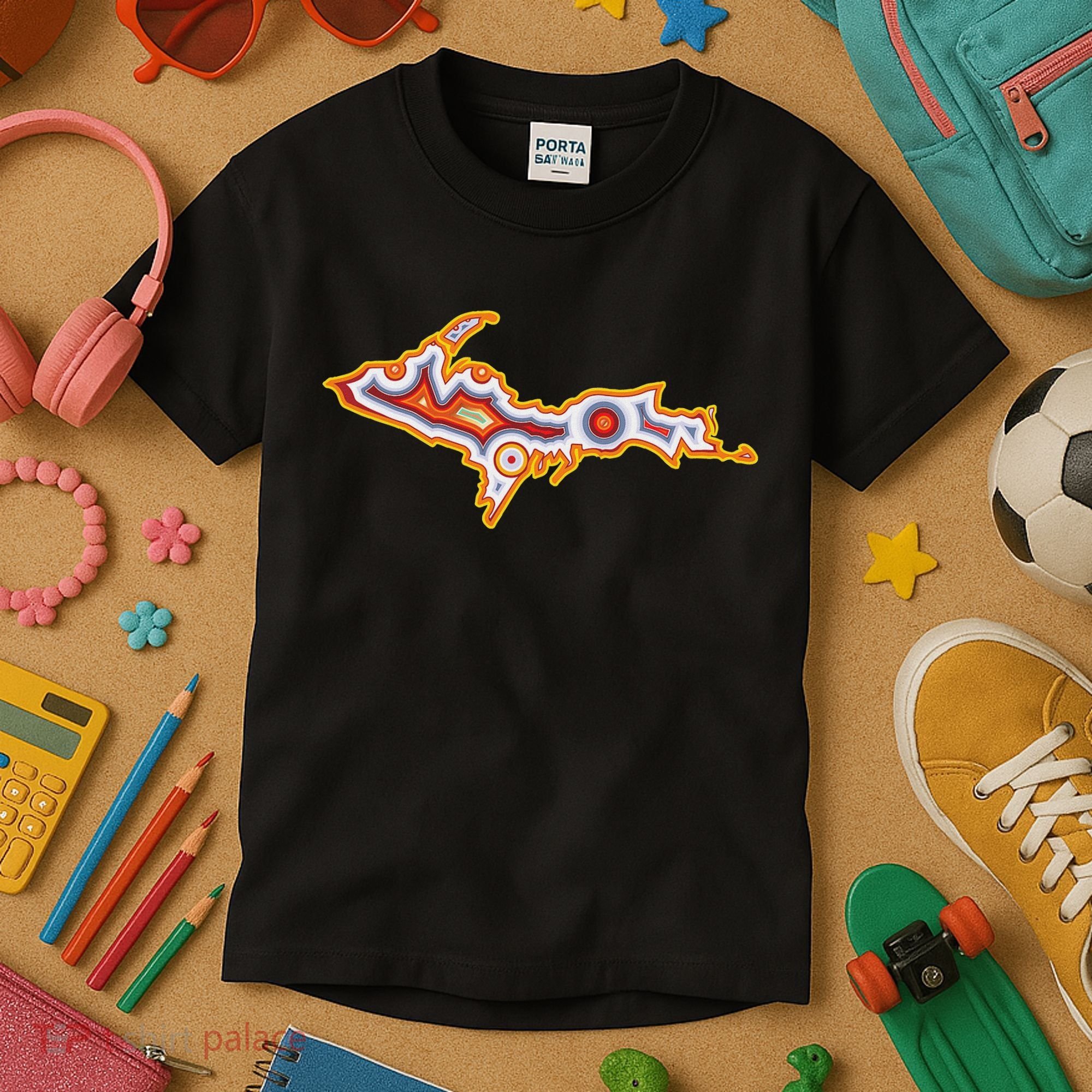 Michigan U.P. Upper Peninsula Agate Collector Kids T-Shirt
