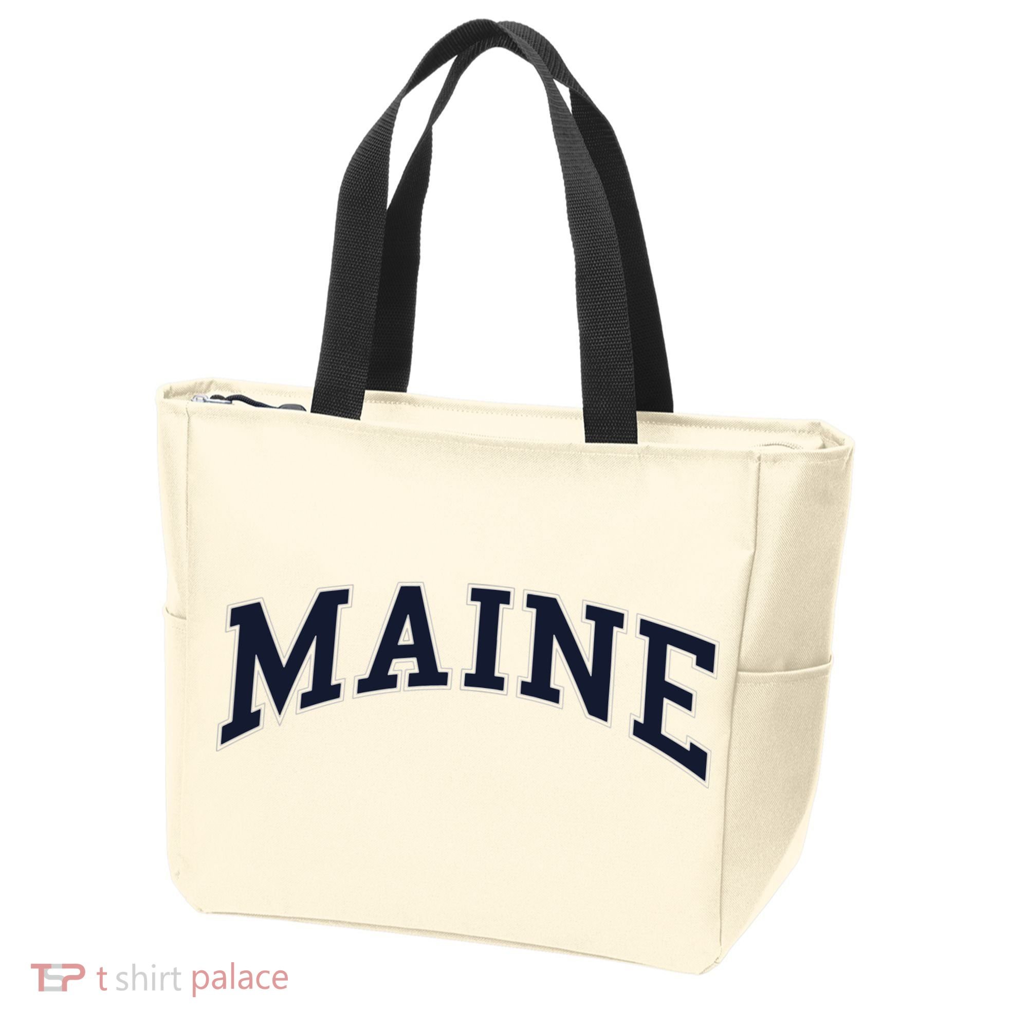 Maine Usa Varsity Style Tote Bag