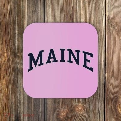 Maine Usa Varsity Style Coaster