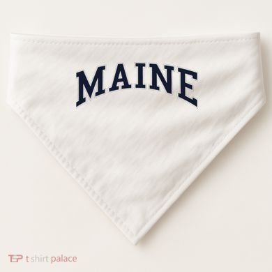 Maine Usa Varsity Style USA-Made Doggie Bandana