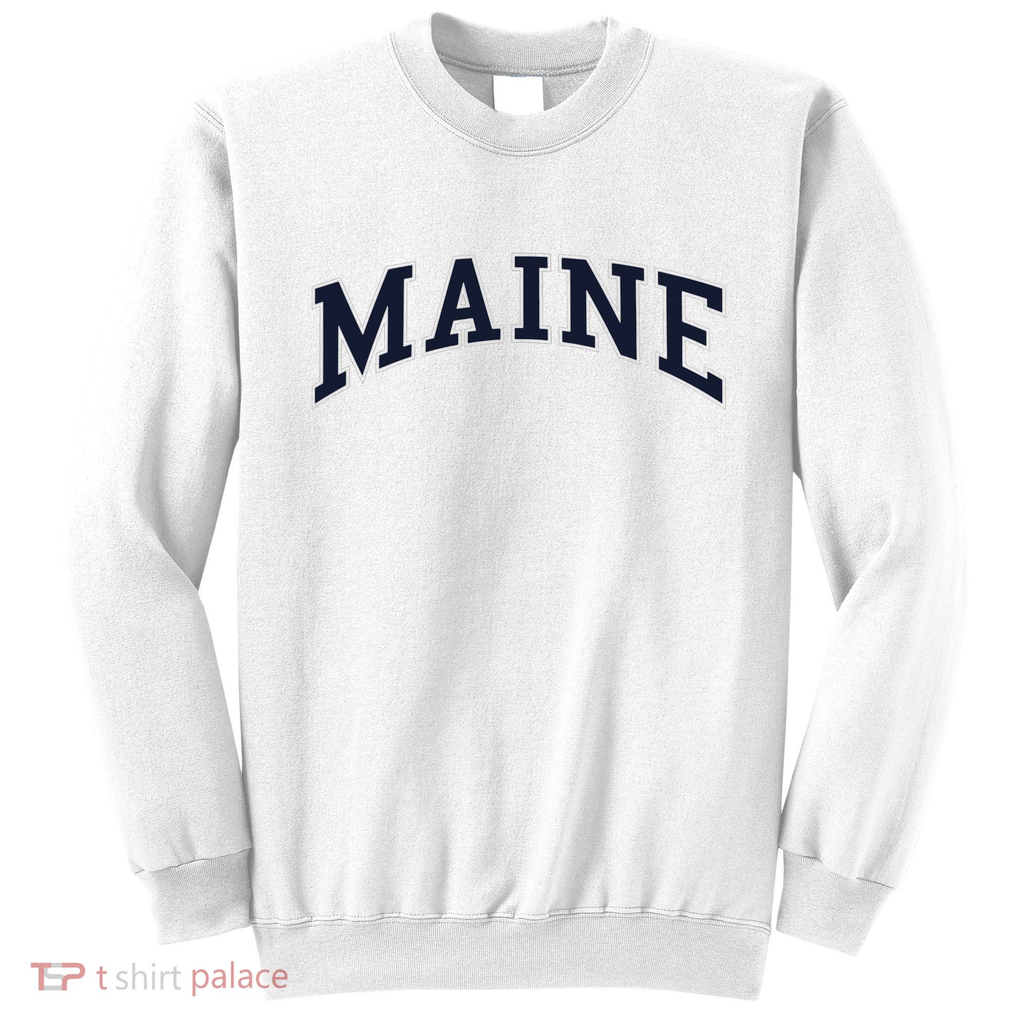 Maine Usa Varsity Style Sweatshirt
