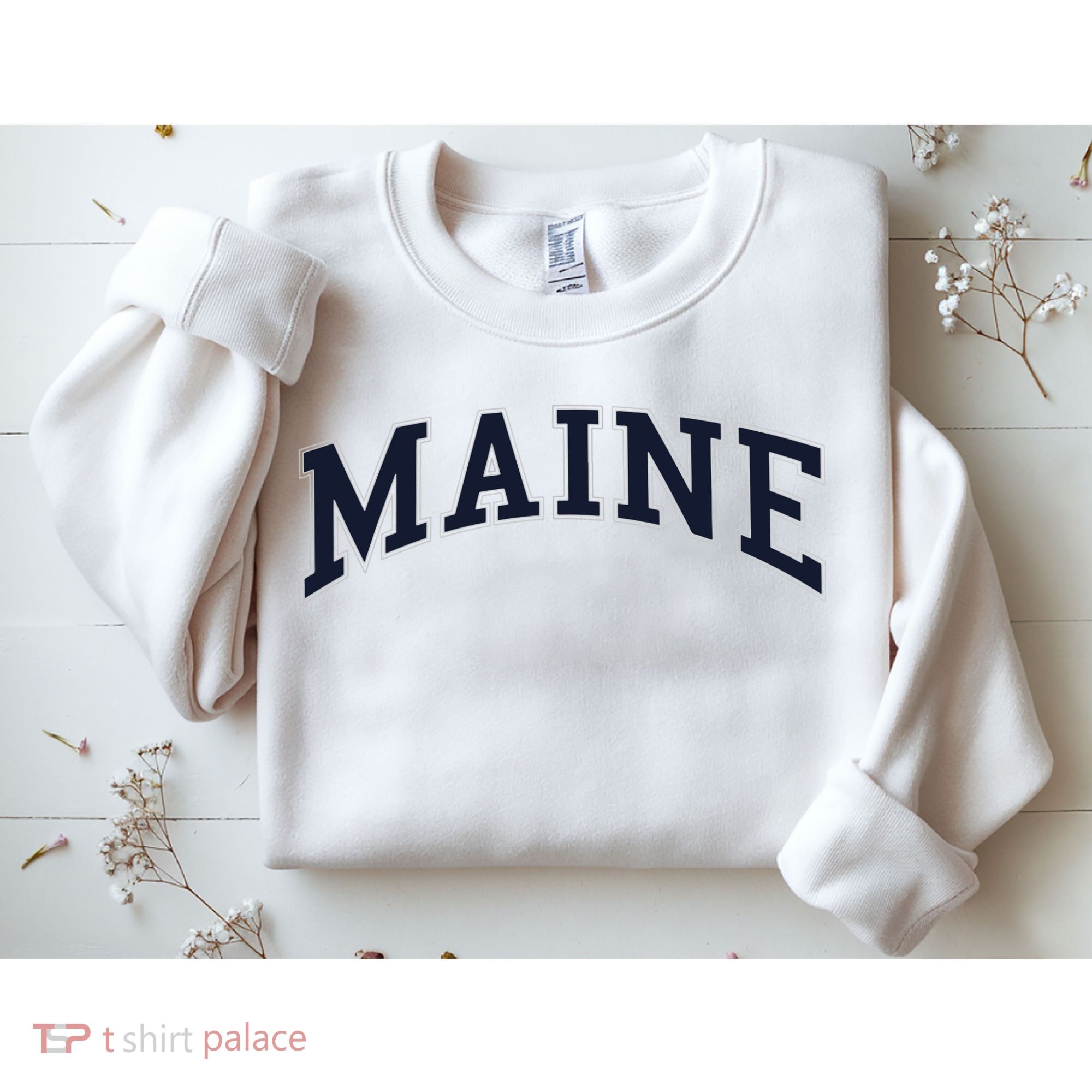 Maine Usa Varsity Style Sweatshirt