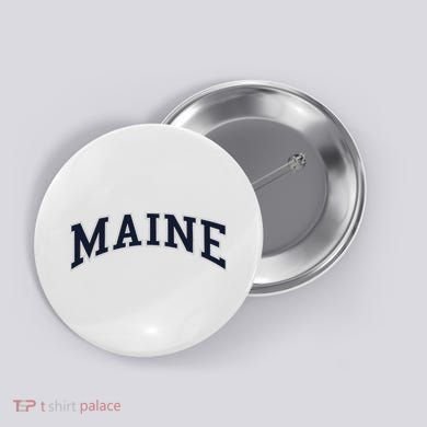 Maine Usa Varsity Style Button