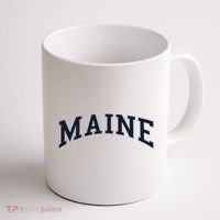 Maine Usa Varsity Style Coffee Mug thumb 1