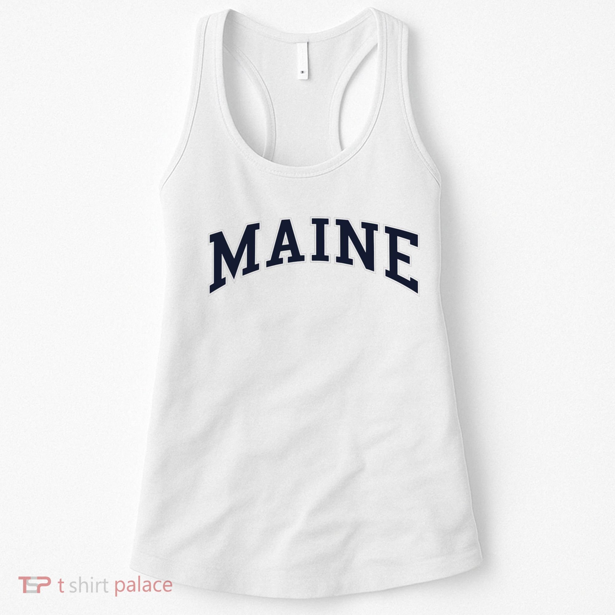 Maine Usa Varsity Style Women's Tank Top