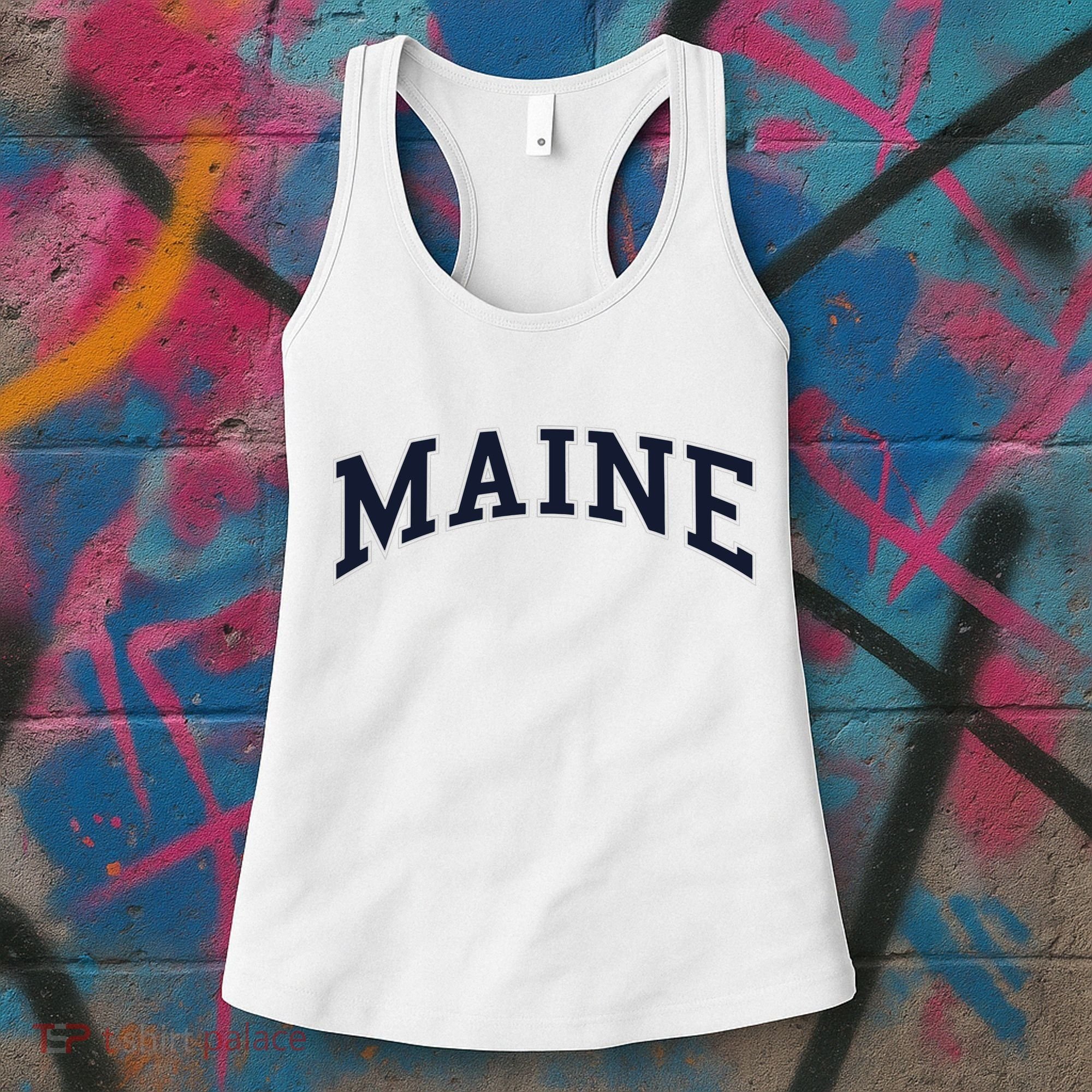 Maine Usa Varsity Style Women's Tank Top