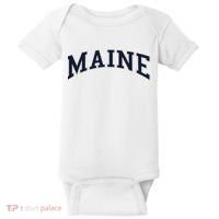 Maine Usa Varsity Style Baby Bodysuit thumb 0