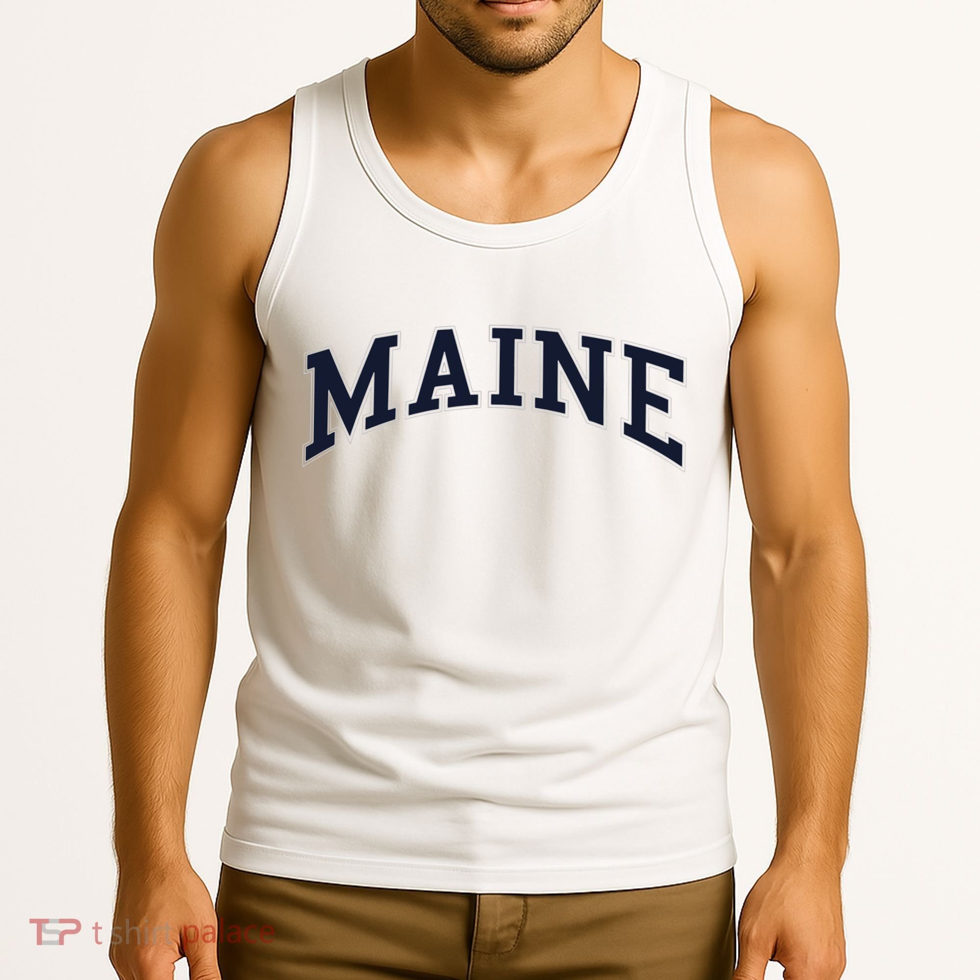 Maine Usa Varsity Style Tank Top
