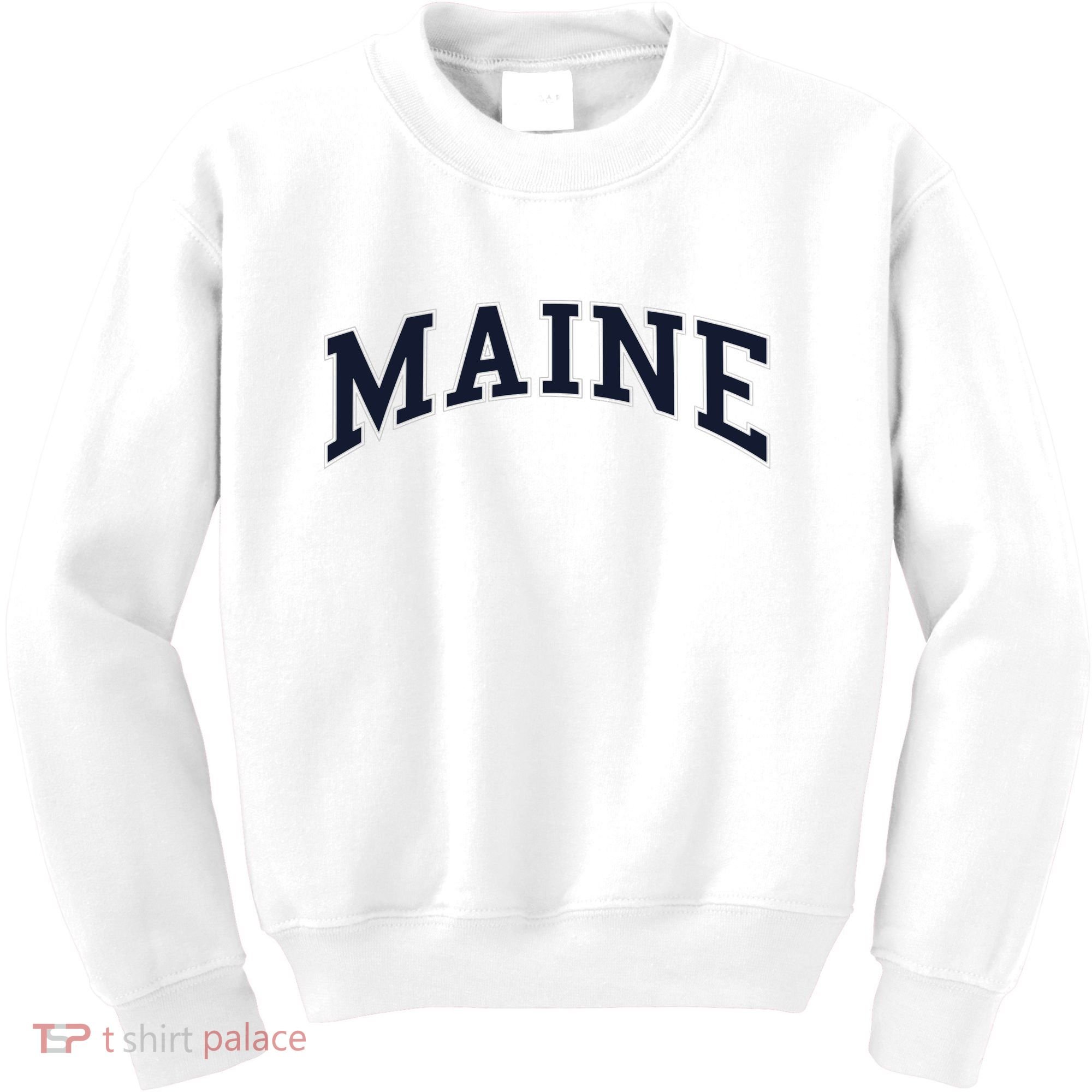 Maine Usa Varsity Style Kids Sweatshirt