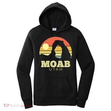 Moab Utah Vintage Sunset Arches Adventure Outdoors Meaningful Gift Women's Hoodie