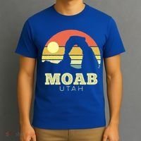 Moab Utah Vintage Sunset Arches Adventure Outdoors Meaningful Gift T-Shirt thumb 3