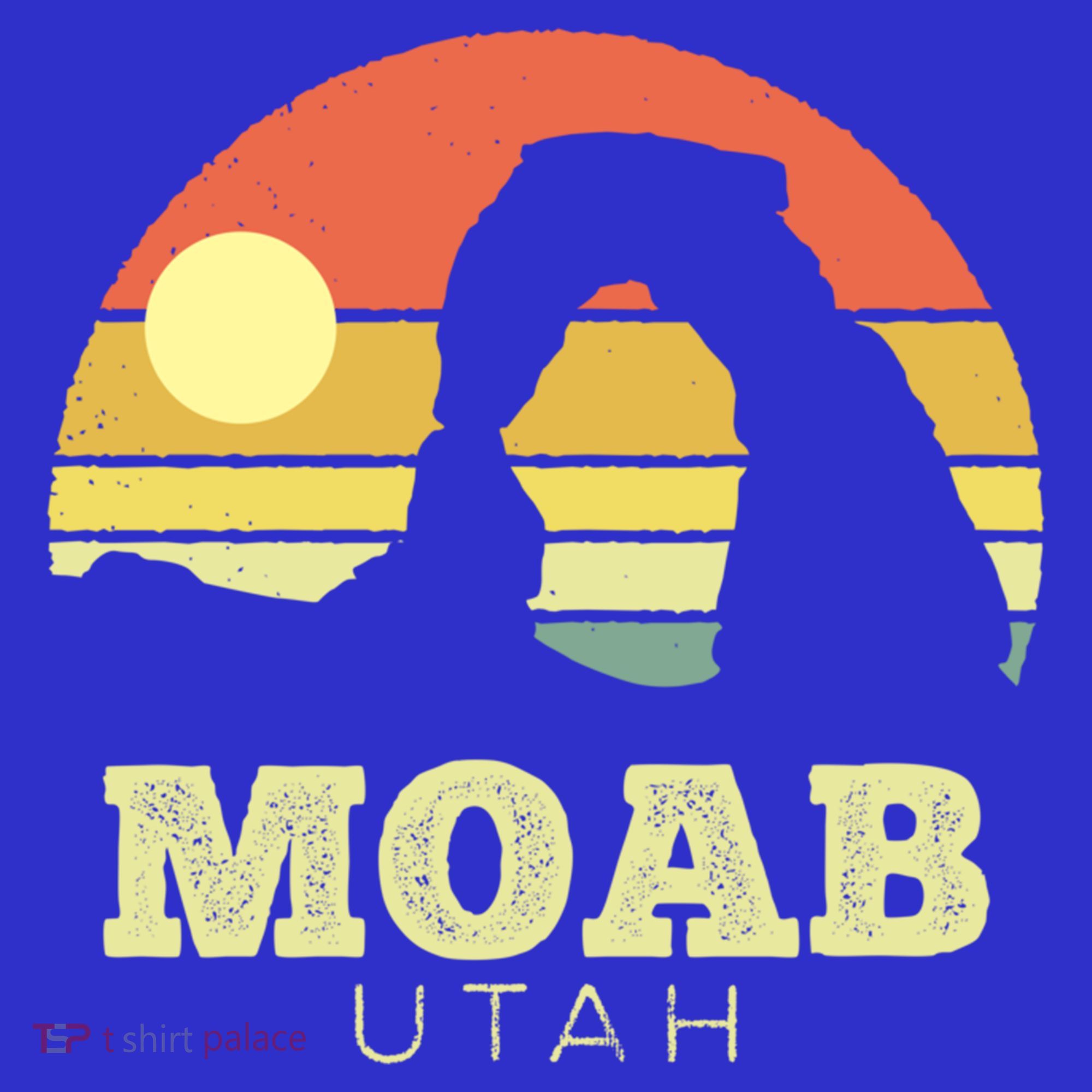 Moab Utah Vintage Sunset Arches Adventure Outdoors Meaningful Gift T-Shirt