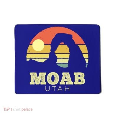 Moab Utah Vintage Sunset Arches Adventure Outdoors Meaningful Gift Mousepad
