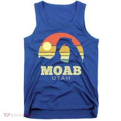 Moab Utah Vintage Sunset Arches Adventure Outdoors Meaningful Gift Tank Top