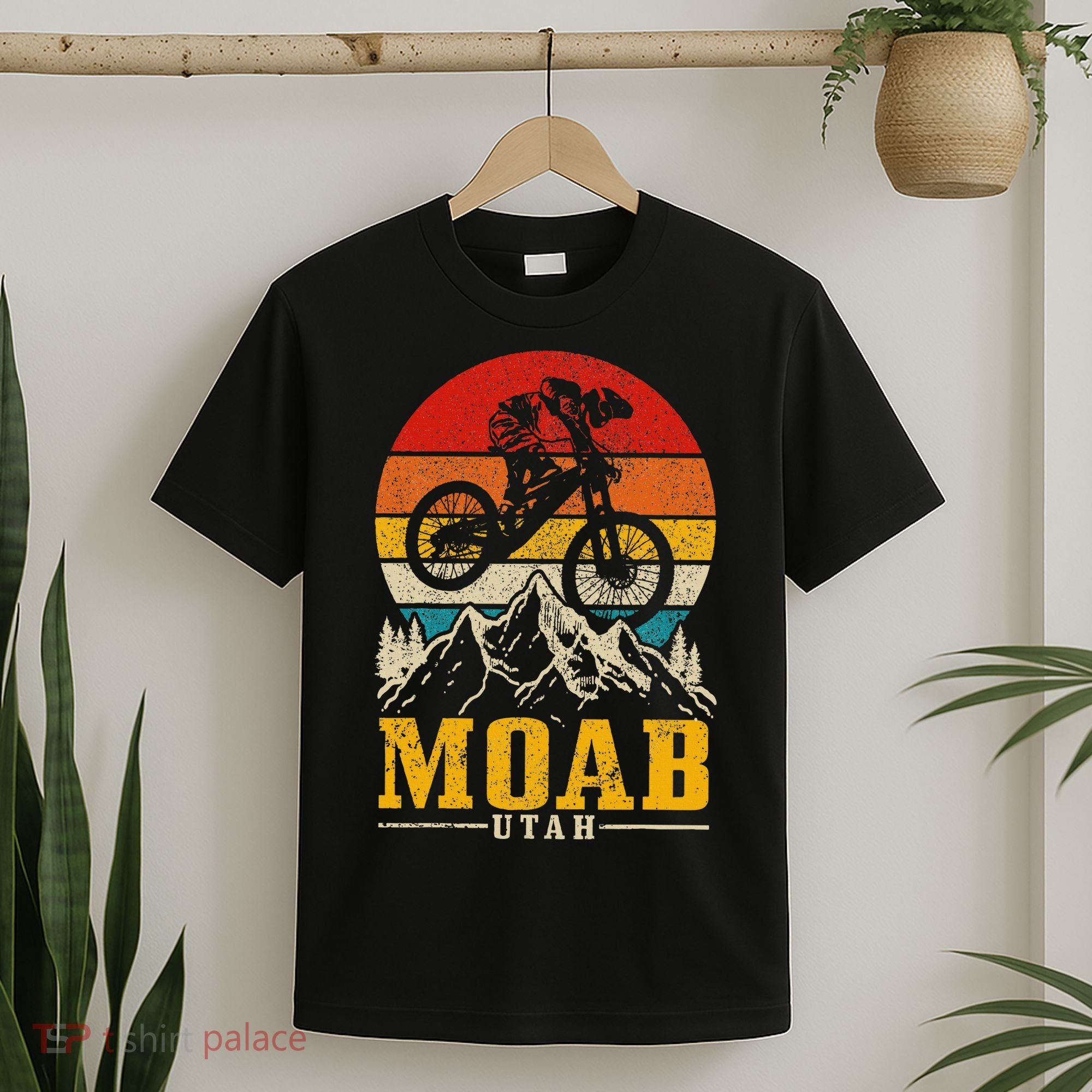 Moab Utah Vintage Mountain Bike Mtb Downhill Usa T-Shirt