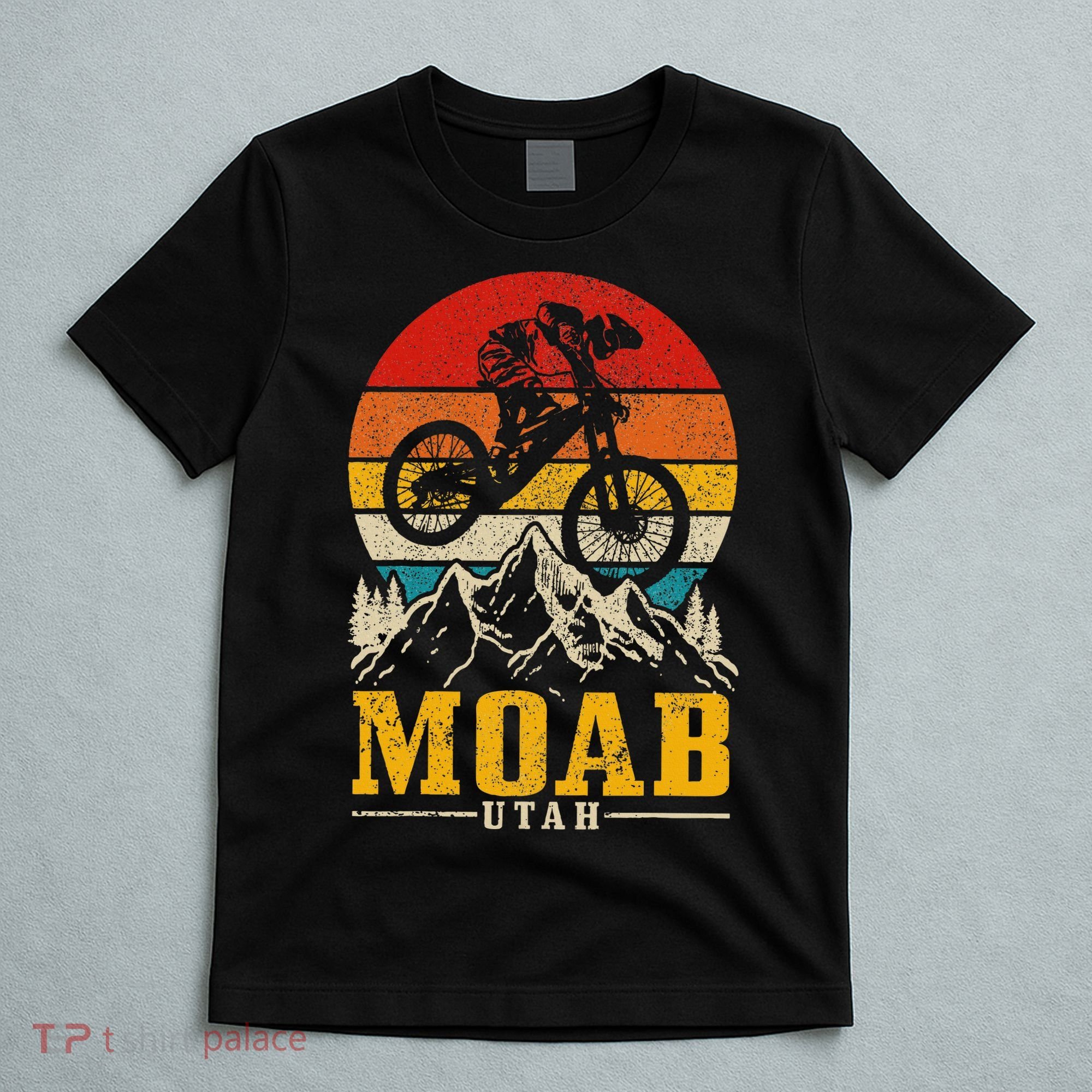 Moab Utah Vintage Mountain Bike Mtb Downhill Usa T-Shirt