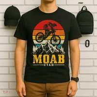 Moab Utah Vintage Mountain Bike Mtb Downhill Usa T-Shirt thumb 6
