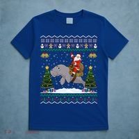 Manatee Ugly Xmas Gift Santa Riding Atee Christmas Cool Gift T-Shirt thumb 5