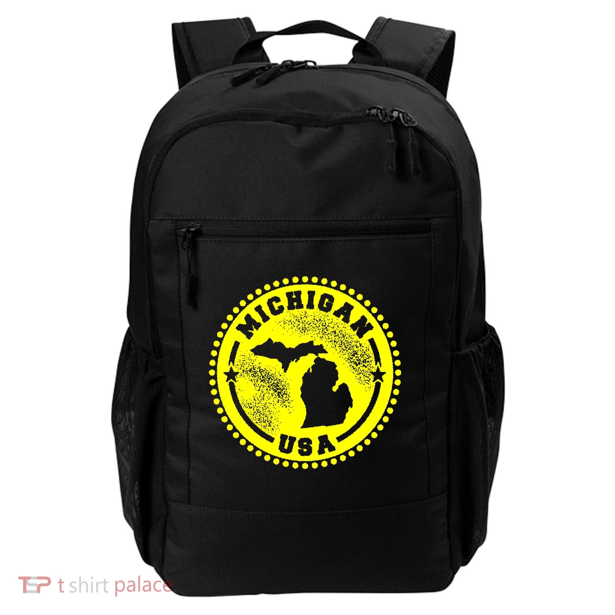 Michigan USA Yellow Logo Backpack