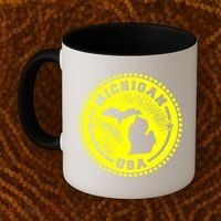 Michigan USA Yellow Logo Coffee Mug thumb 2