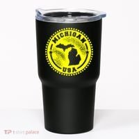 Michigan USA Yellow Logo Tumbler thumb 0