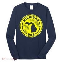 Michigan USA Yellow Logo Long Sleeve Shirt thumb 0
