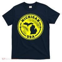 Michigan USA Yellow Logo T-Shirt thumb 0