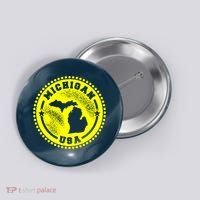 Michigan USA Yellow Logo Button thumb 0