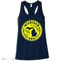 Michigan USA Yellow Logo Women's Tank Top thumb 0