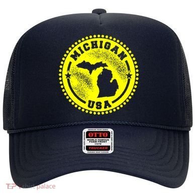 Michigan USA Yellow Logo Hat