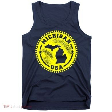 Michigan USA Yellow Logo Tank Top