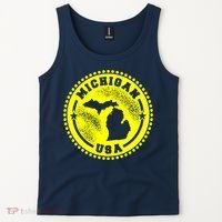 Michigan USA Yellow Logo Tank Top thumb 2
