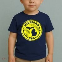 Michigan USA Yellow Logo Toddler T-Shirt thumb 2