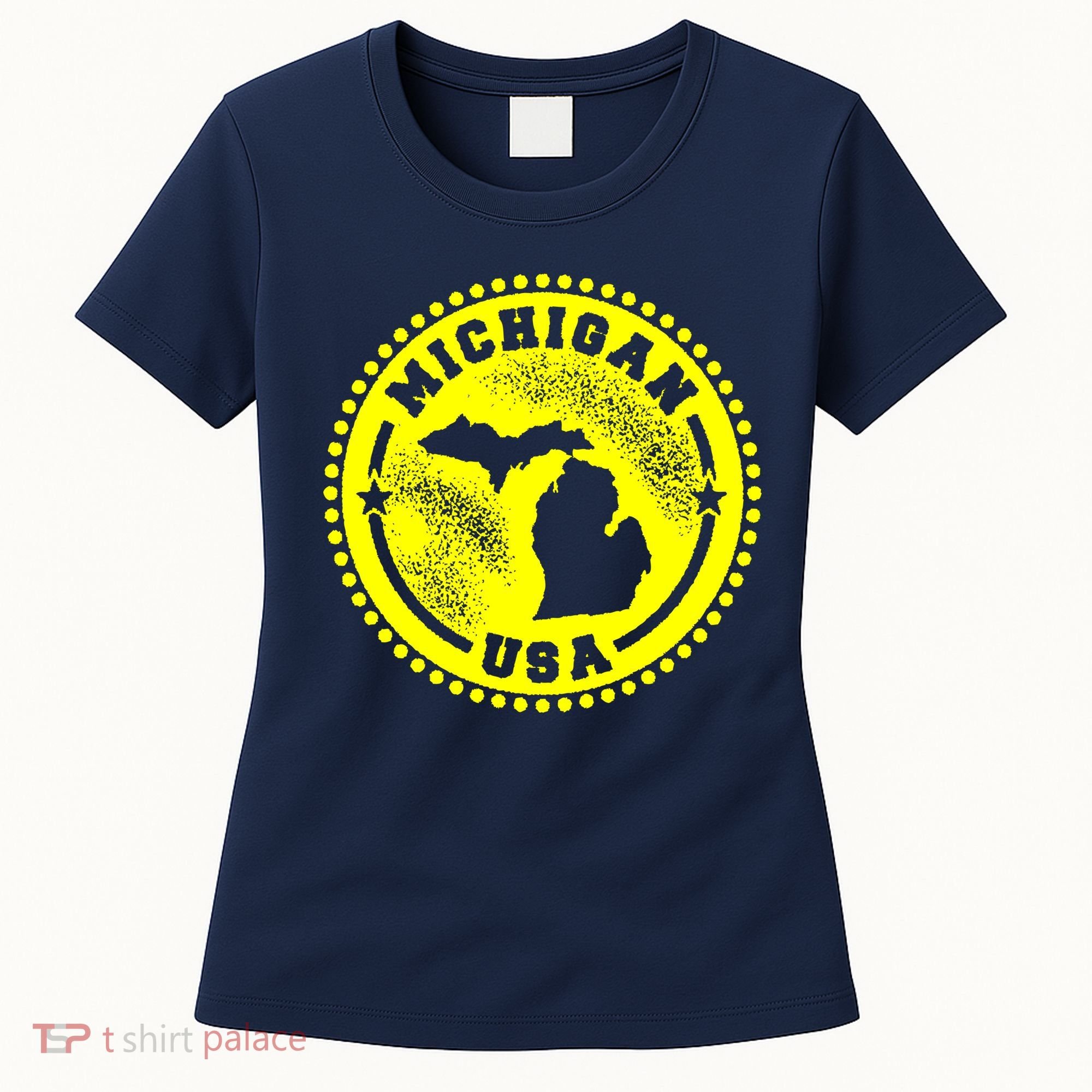 Michigan USA Yellow Logo Women's T-Shirt