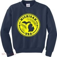 Michigan USA Yellow Logo Kids Sweatshirt thumb 0