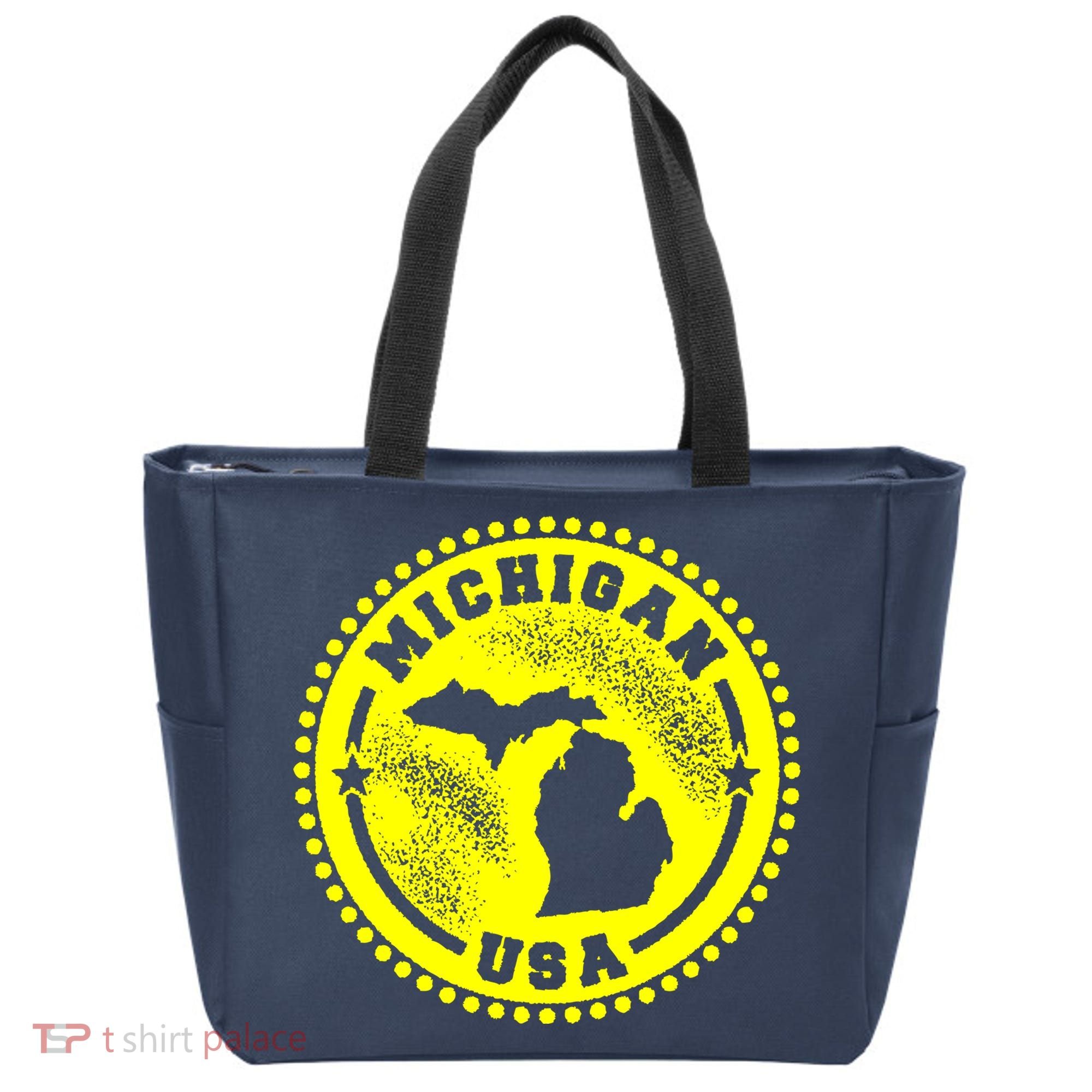 Michigan USA Yellow Logo Tote Bag