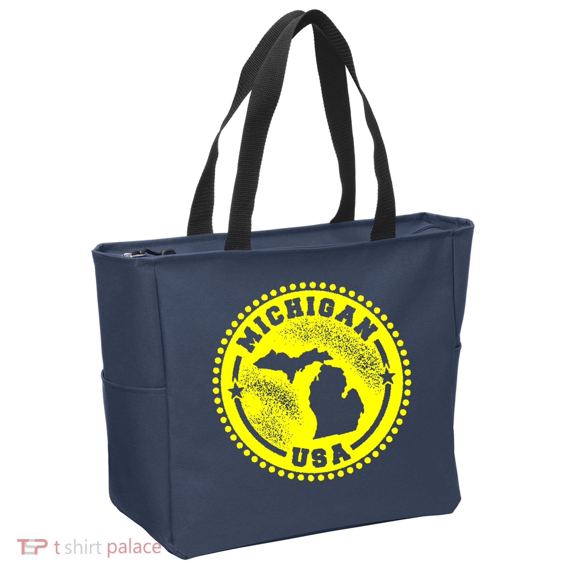 Michigan USA Yellow Logo Tote Bag