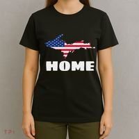 Michigan Up Yooper Upper Peninsula Home Usa Flag Patriotic T-Shirt thumb 4