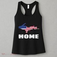 Michigan Up Yooper Upper Peninsula Home Usa Flag Patriotic Women's Tank Top thumb 3