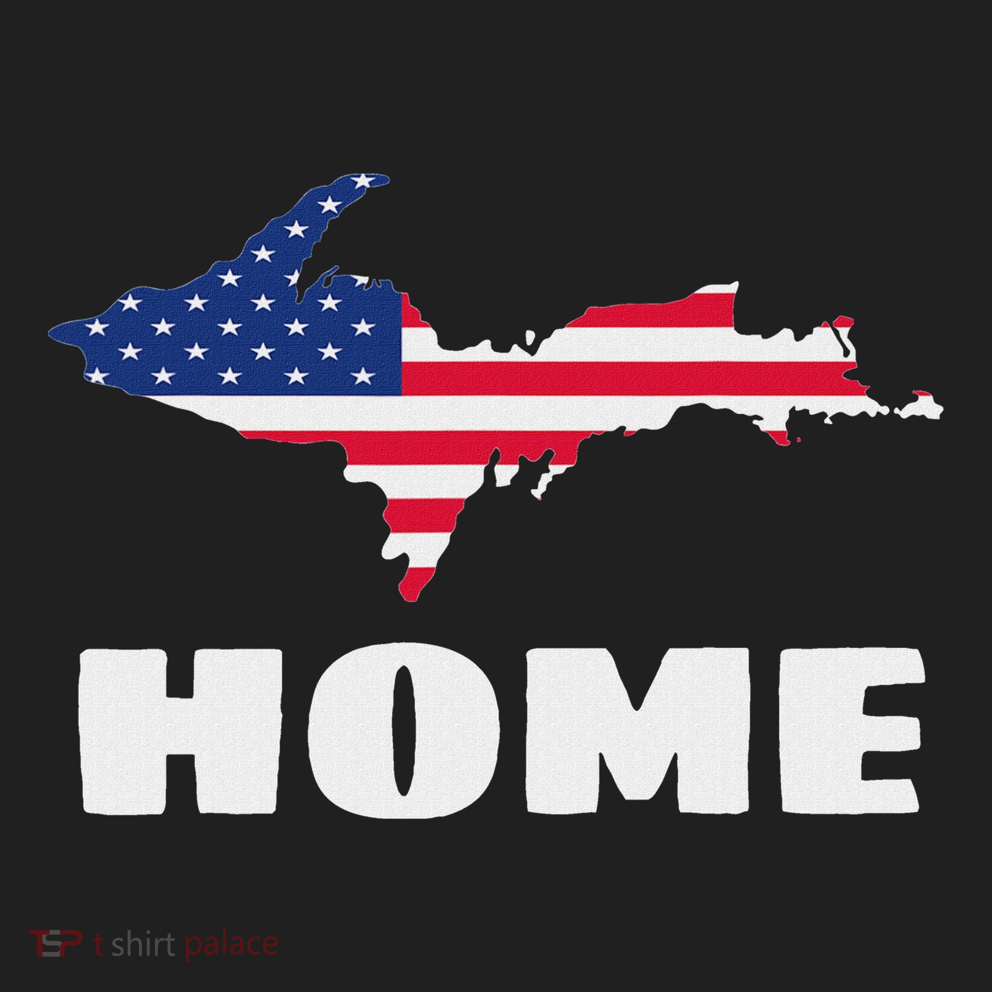 Michigan Up Yooper Upper Peninsula Home Usa Flag Patriotic Hat