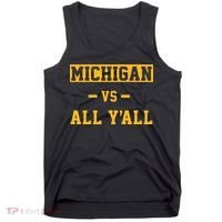 Michigan vs All Y'all  Everyone  Tank Top thumb 0